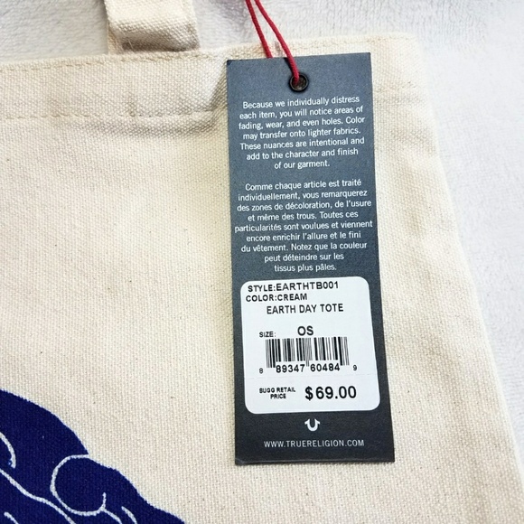 True Religion Earth Day Canvas Tote - Picture 5 of 5